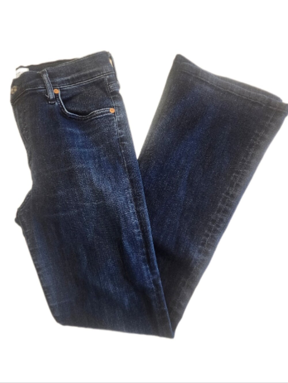 Citizens Of Humanity Emannuelle Flare Dark Wash Stretch Denim Jeans, 29